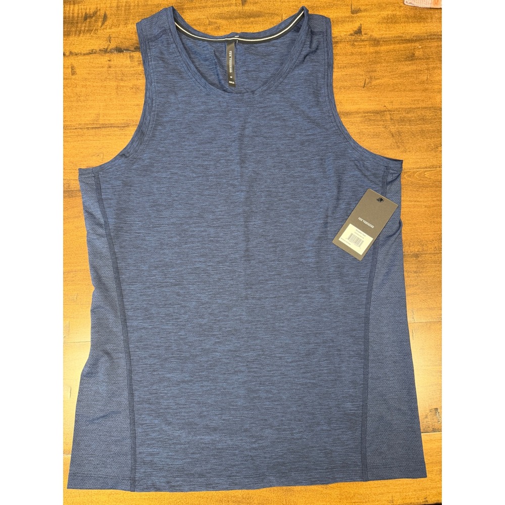 Ten Thousand Versatile Tank Mens Medium Navy Heather Training Shirt NWT